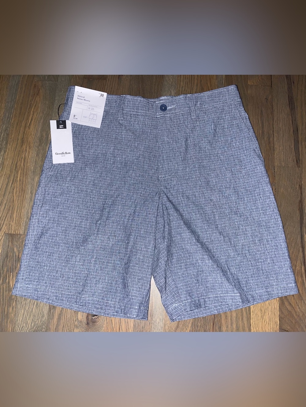 NWT Goodfellow & Co Hybrid Swim Shorts Mens 30 UPF 50+ 4 Way Stretch 9”